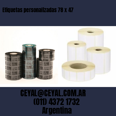 Etiquetas personalizadas 78 x 47