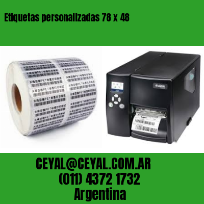 Etiquetas personalizadas 78 x 48