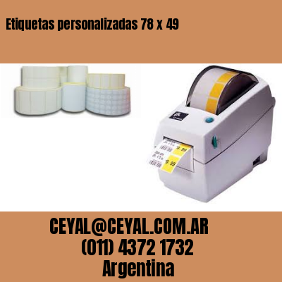 Etiquetas personalizadas 78 x 49