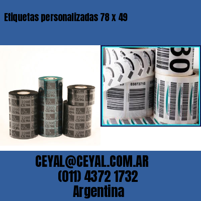 Etiquetas personalizadas 78 x 49