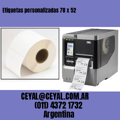 Etiquetas personalizadas 78 x 52