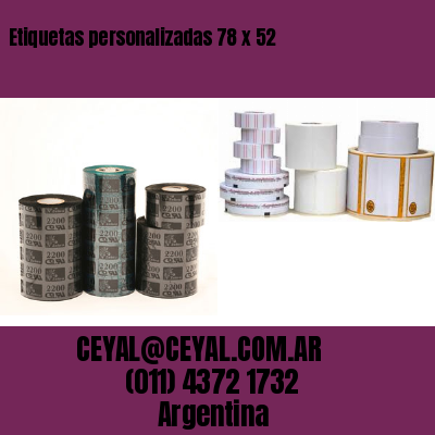 Etiquetas personalizadas 78 x 52