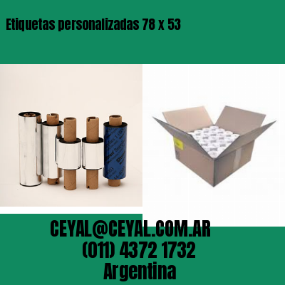 Etiquetas personalizadas 78 x 53