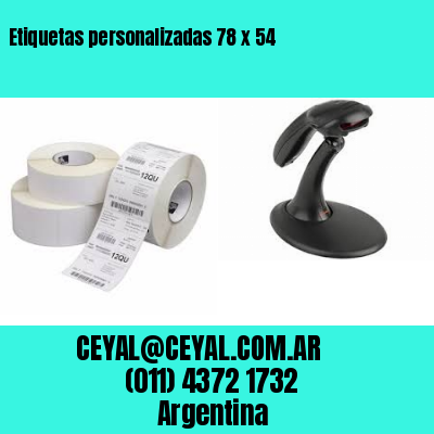 Etiquetas personalizadas 78 x 54