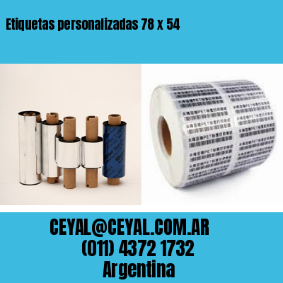 Etiquetas personalizadas 78 x 54