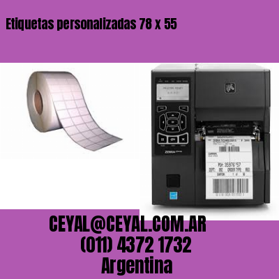 Etiquetas personalizadas 78 x 55