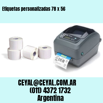 Etiquetas personalizadas 78 x 56