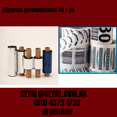 Etiquetas personalizadas 78 x 56