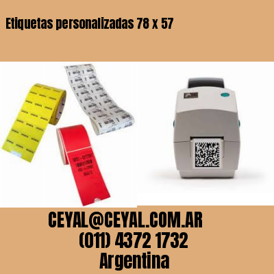 Etiquetas personalizadas 78 x 57