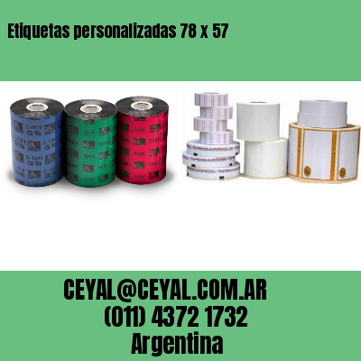 Etiquetas personalizadas 78 x 57