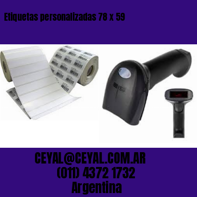 Etiquetas personalizadas 78 x 59