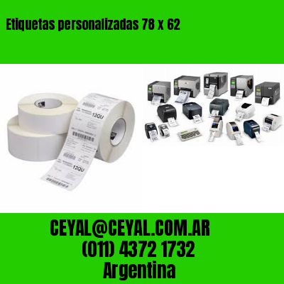 Etiquetas personalizadas 78 x 62