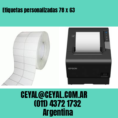 Etiquetas personalizadas 78 x 63