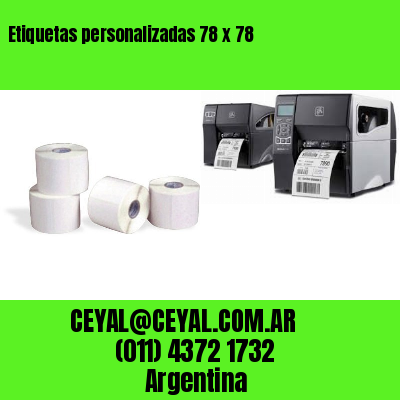Etiquetas personalizadas 78 x 78