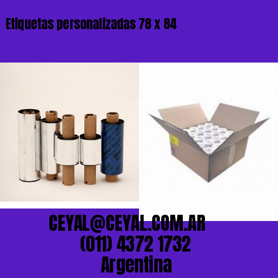 Etiquetas personalizadas 78 x 84