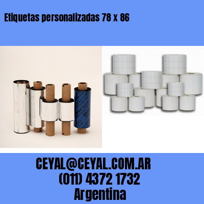 Etiquetas personalizadas 78 x 86