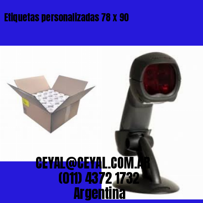 Etiquetas personalizadas 78 x 90