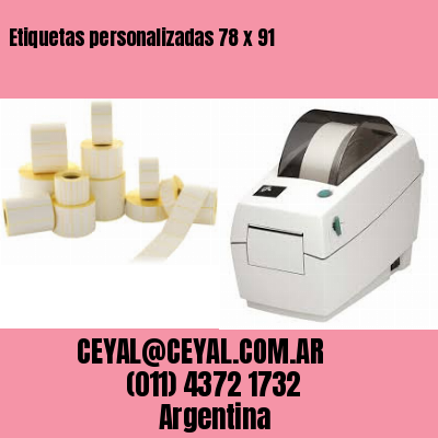 Etiquetas personalizadas 78 x 91