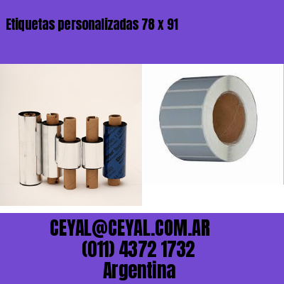 Etiquetas personalizadas 78 x 91