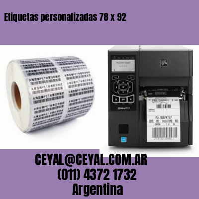 Etiquetas personalizadas 78 x 92