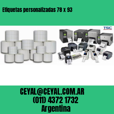 Etiquetas personalizadas 78 x 93