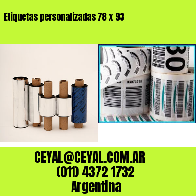 Etiquetas personalizadas 78 x 93