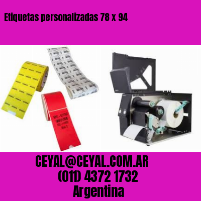 Etiquetas personalizadas 78 x 94