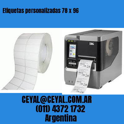 Etiquetas personalizadas 78 x 96