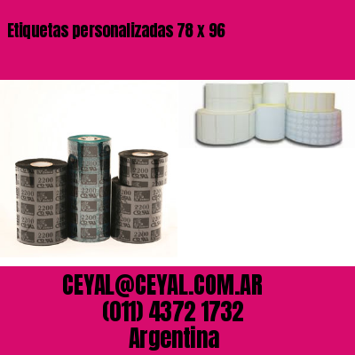 Etiquetas personalizadas 78 x 96
