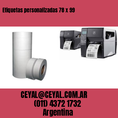 Etiquetas personalizadas 78 x 99