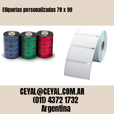 Etiquetas personalizadas 78 x 99