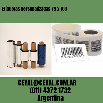 Etiquetas personalizadas 79 x 100
