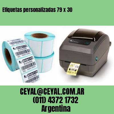 Etiquetas personalizadas 79 x 30