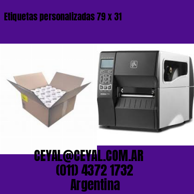 Etiquetas personalizadas 79 x 31