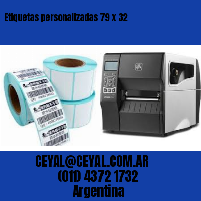 Etiquetas personalizadas 79 x 32