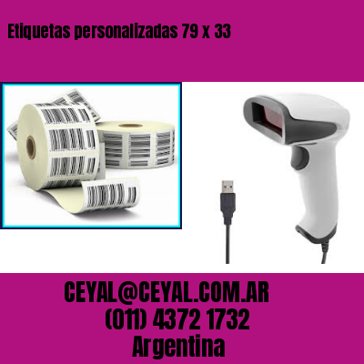 Etiquetas personalizadas 79 x 33