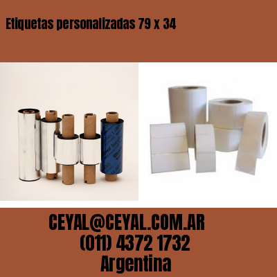 Etiquetas personalizadas 79 x 34