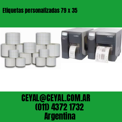 Etiquetas personalizadas 79 x 35