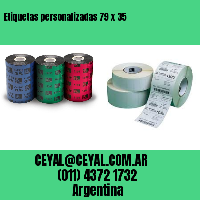 Etiquetas personalizadas 79 x 35