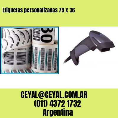 Etiquetas personalizadas 79 x 36