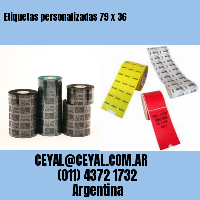Etiquetas personalizadas 79 x 36