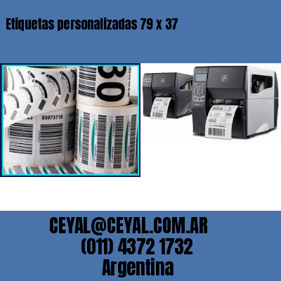 Etiquetas personalizadas 79 x 37