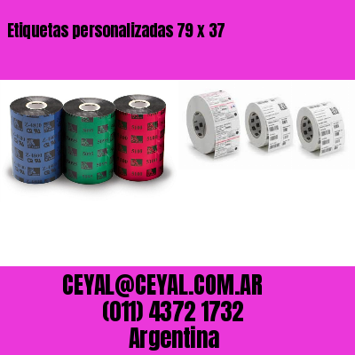 Etiquetas personalizadas 79 x 37