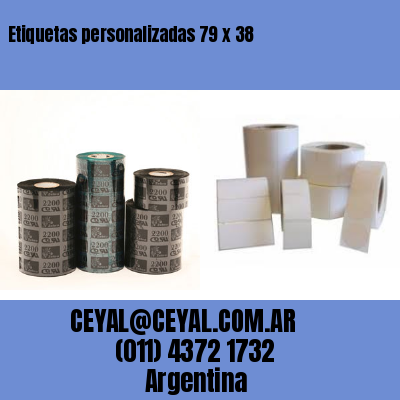 Etiquetas personalizadas 79 x 38