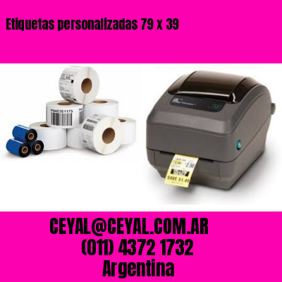 Etiquetas personalizadas 79 x 39