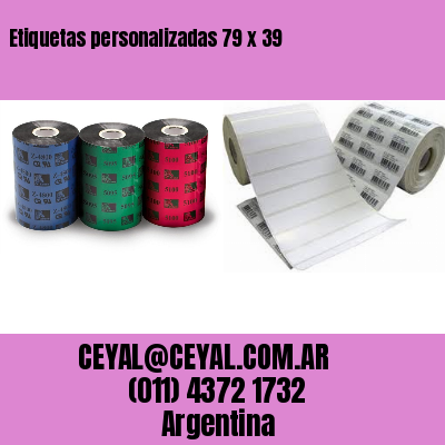 Etiquetas personalizadas 79 x 39