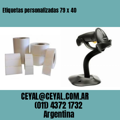 Etiquetas personalizadas 79 x 40