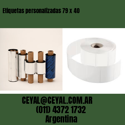 Etiquetas personalizadas 79 x 40