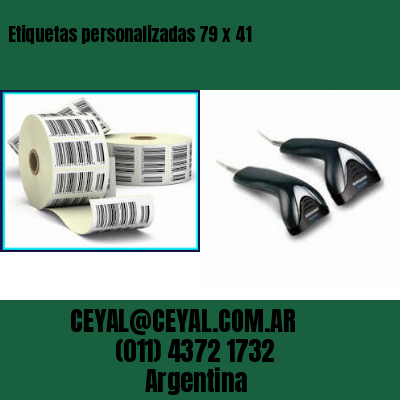 Etiquetas personalizadas 79 x 41