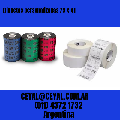 Etiquetas personalizadas 79 x 41